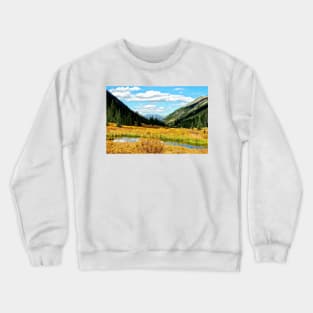 Autumn Lake in the Rockies Crewneck Sweatshirt